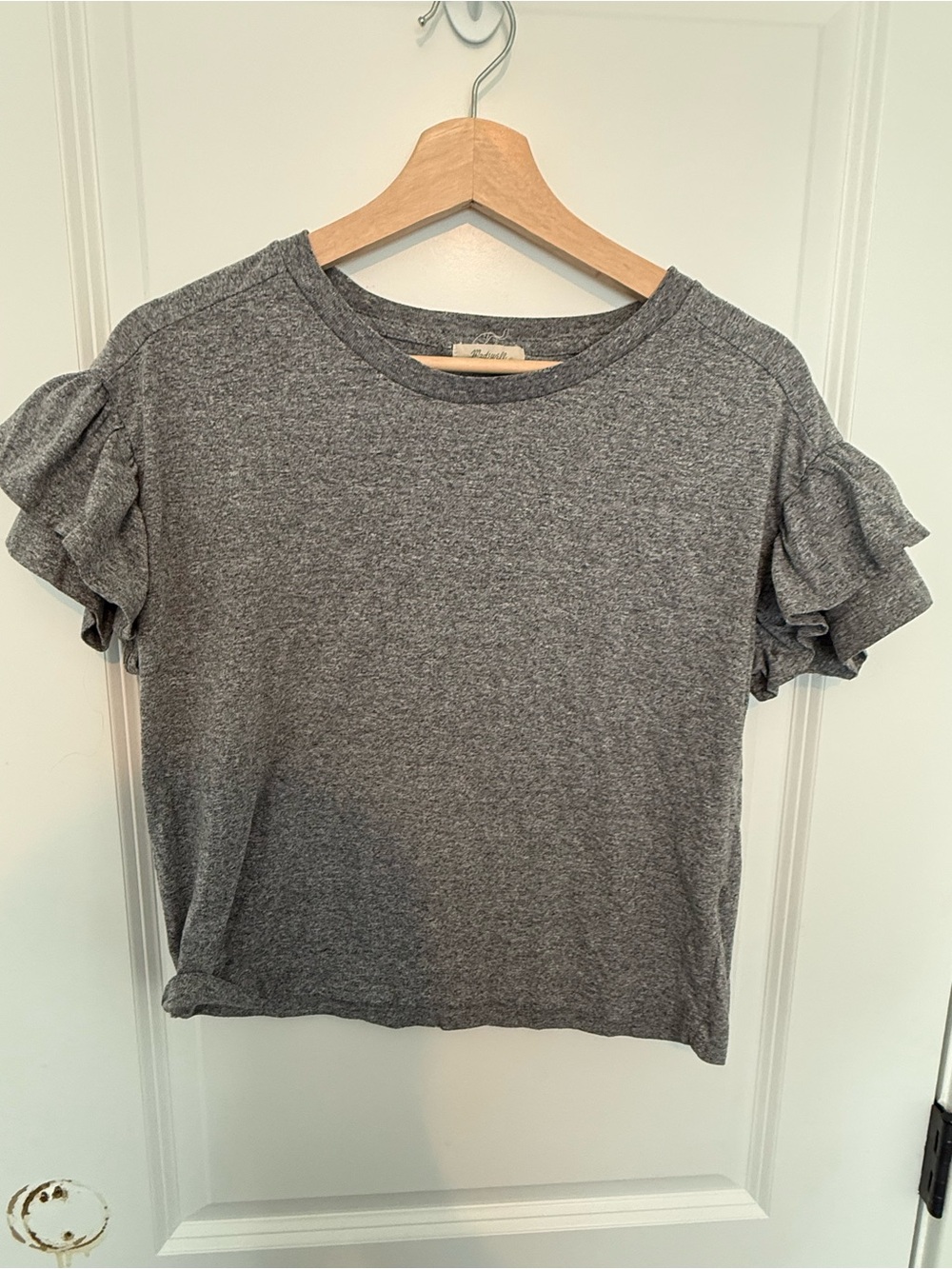 Madewell ruffle tee